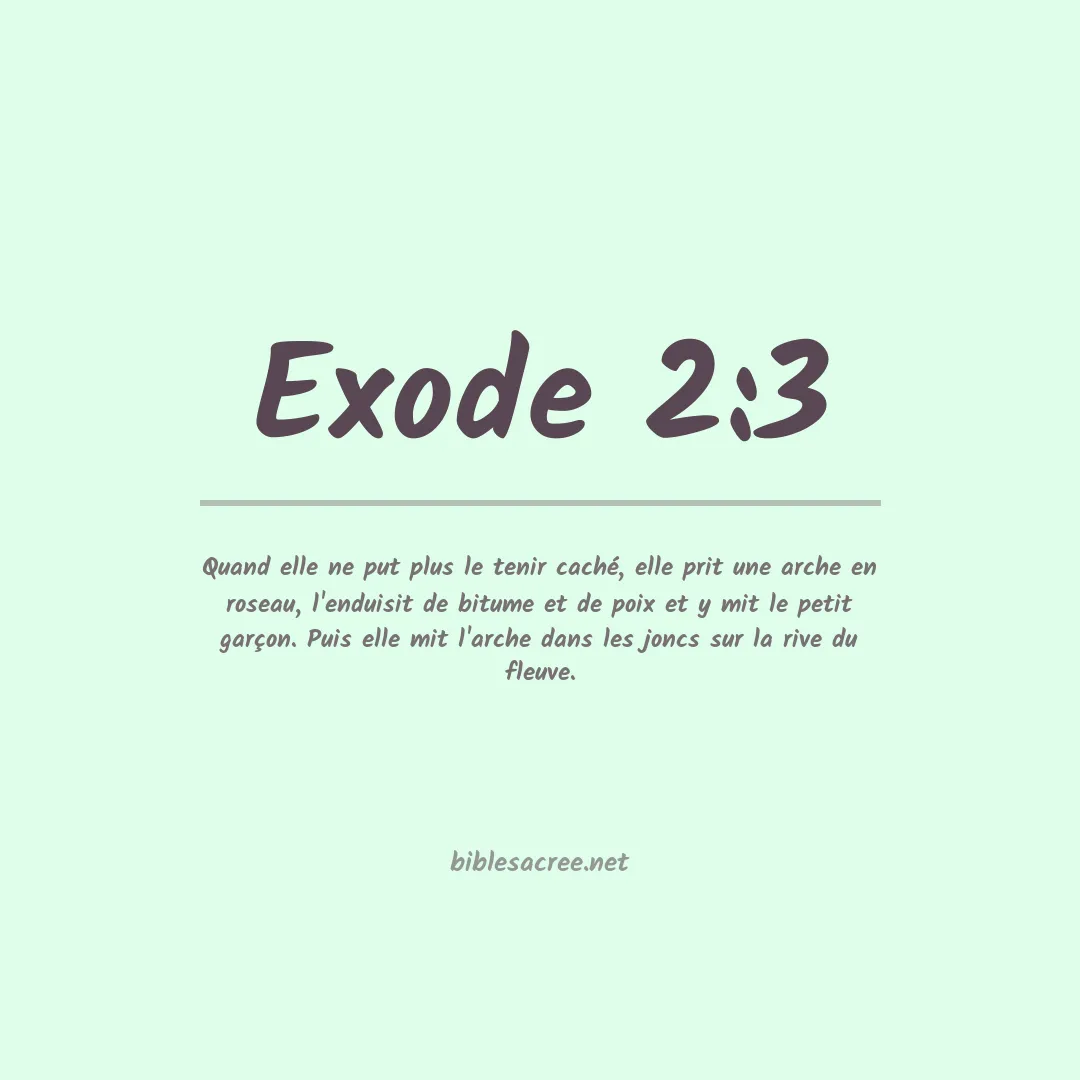 Exode - 2:3