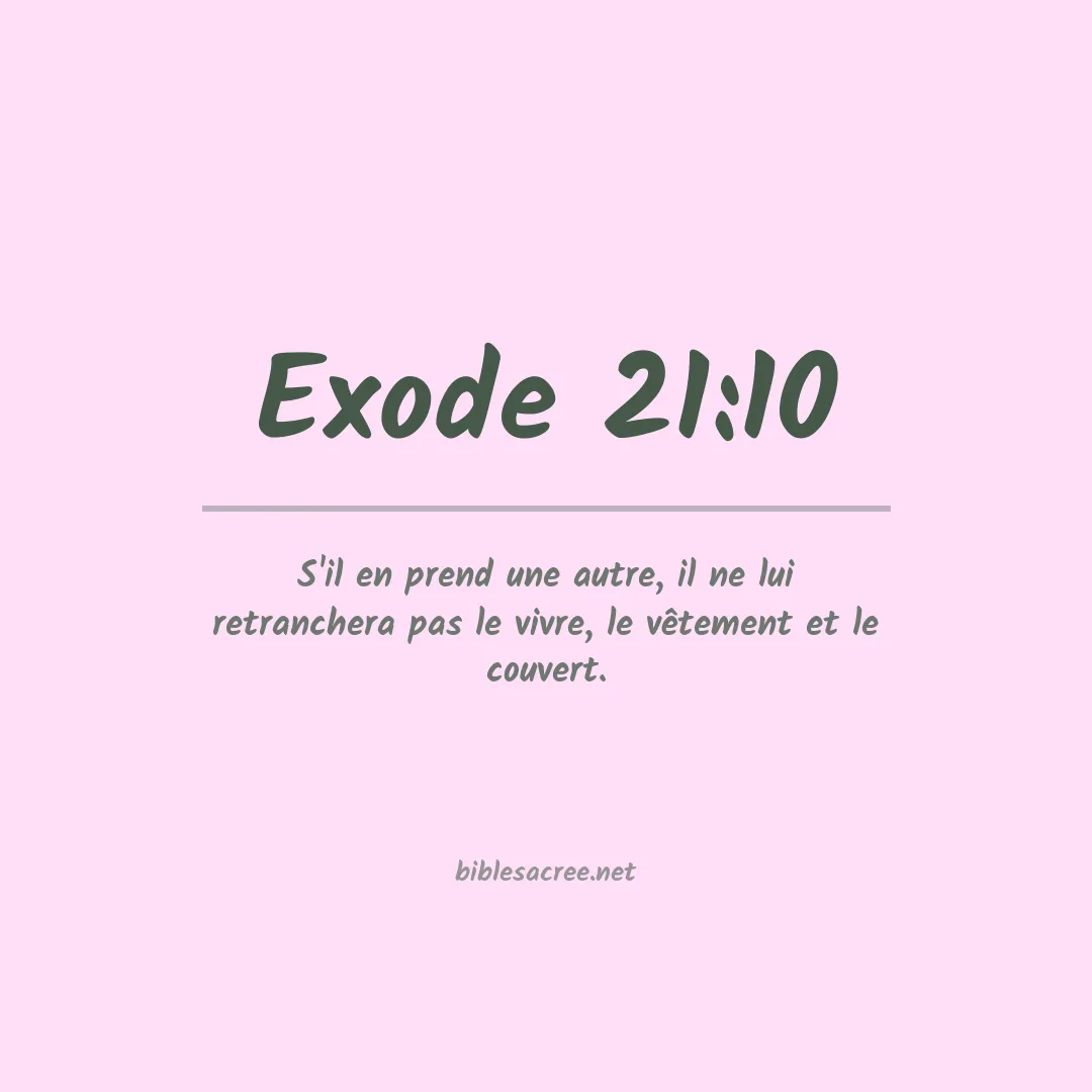 Exode - 21:10