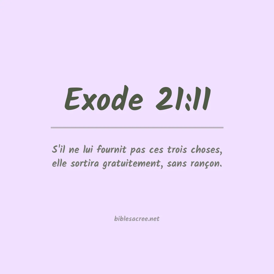 Exode - 21:11