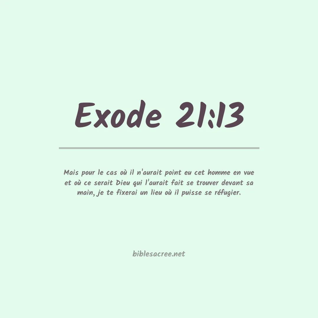 Exode - 21:13