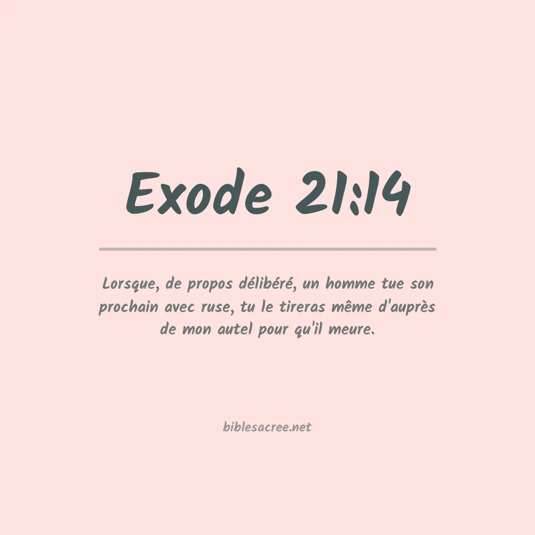 Exode - 21:14