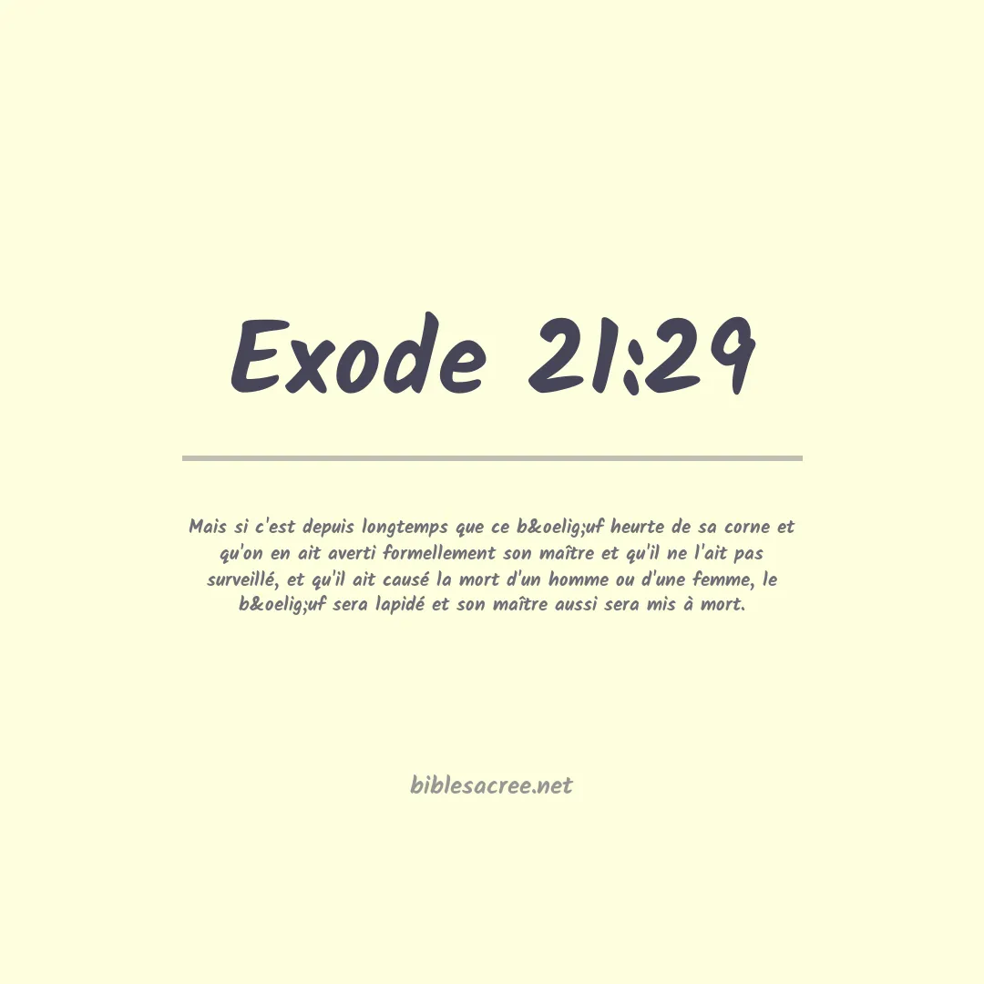 Exode - 21:29