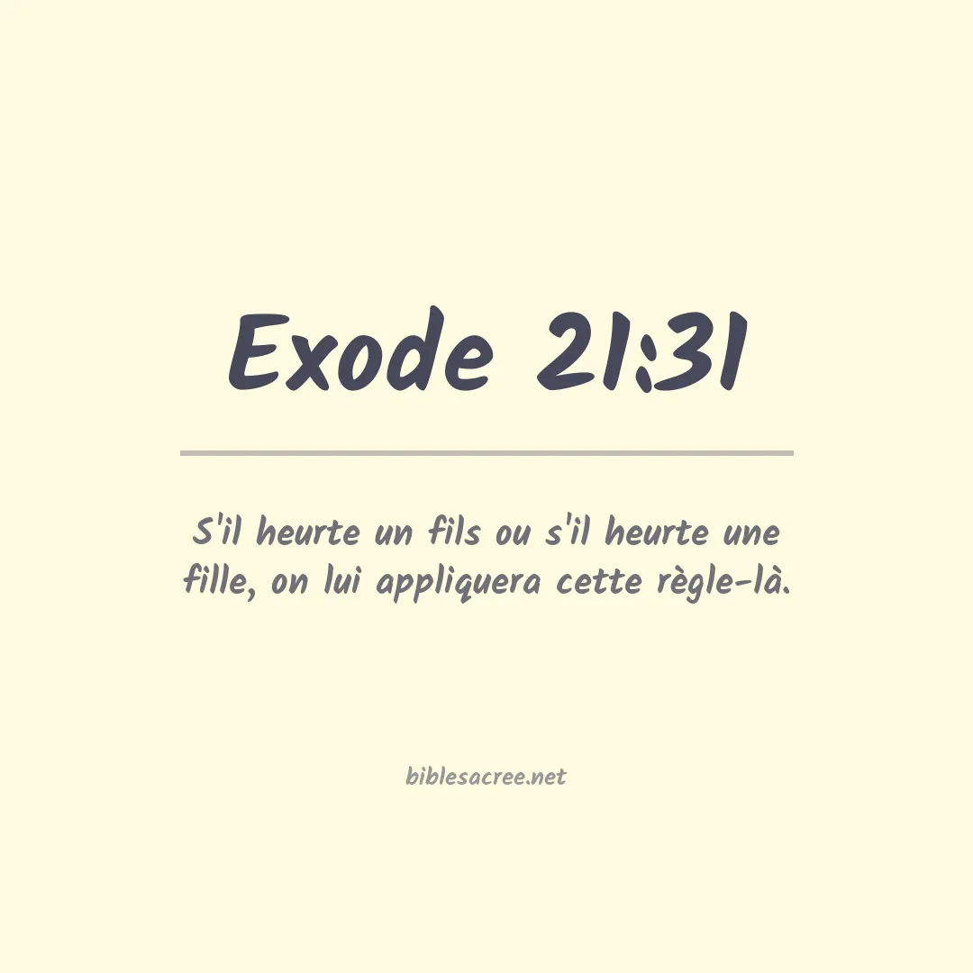 Exode - 21:31