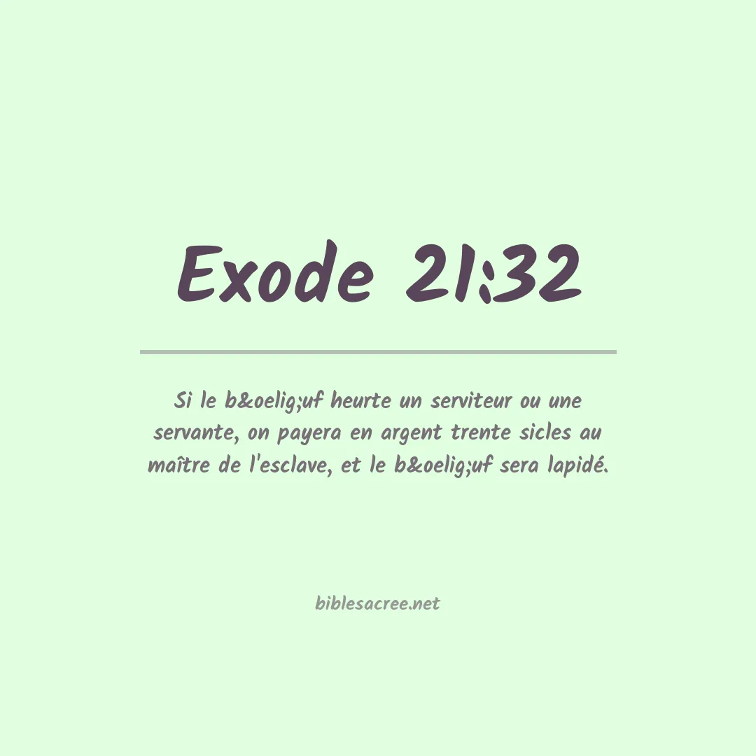 Exode - 21:32