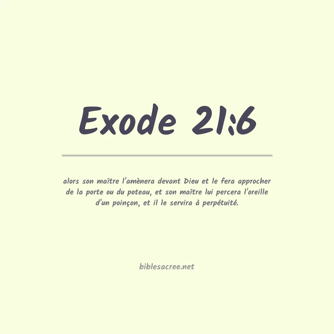 Exode - 21:6