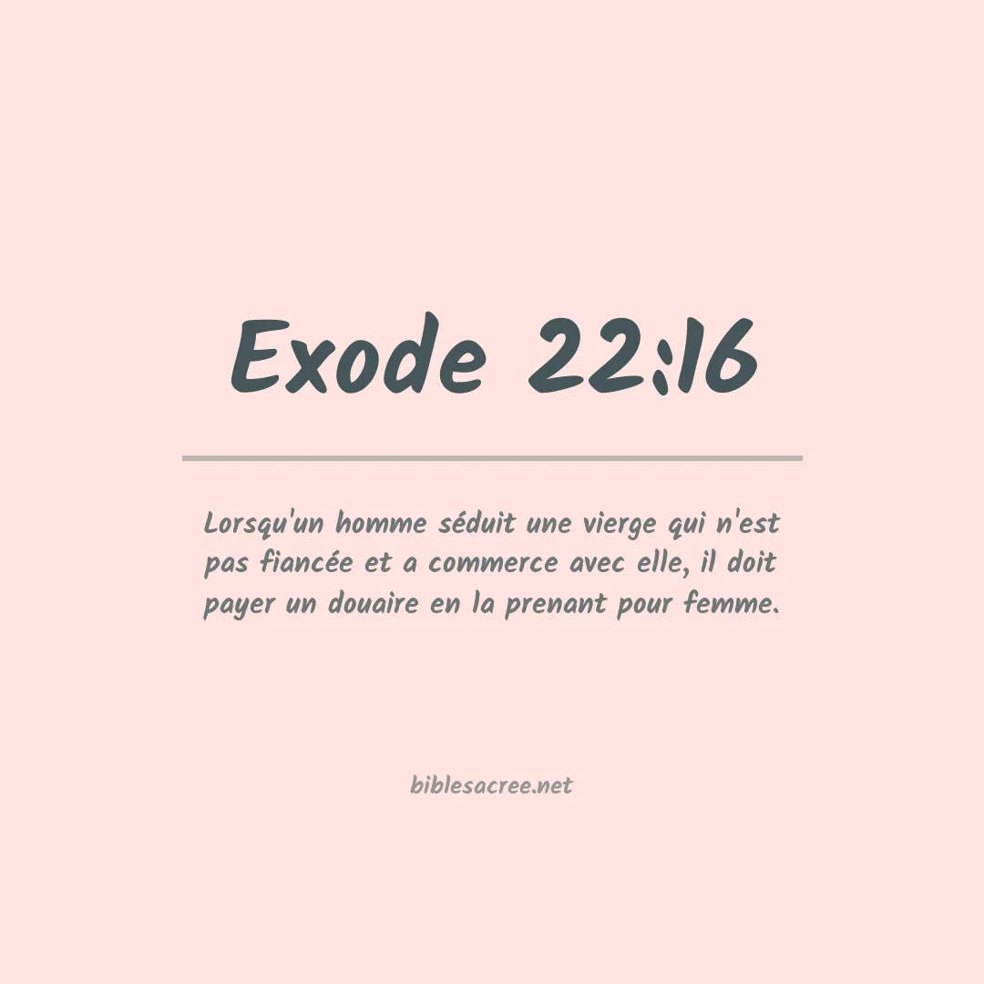 Exode - 22:16