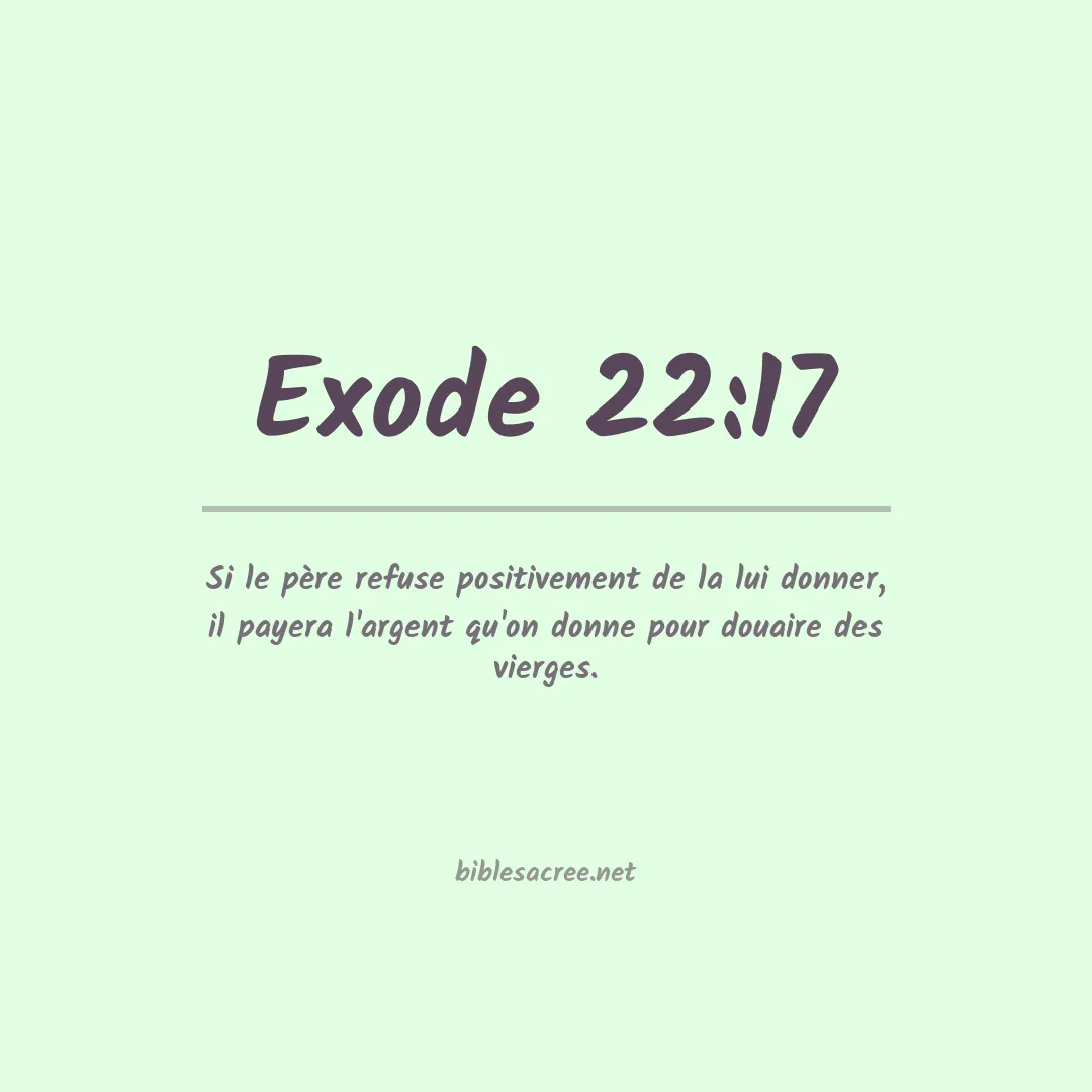 Exode - 22:17