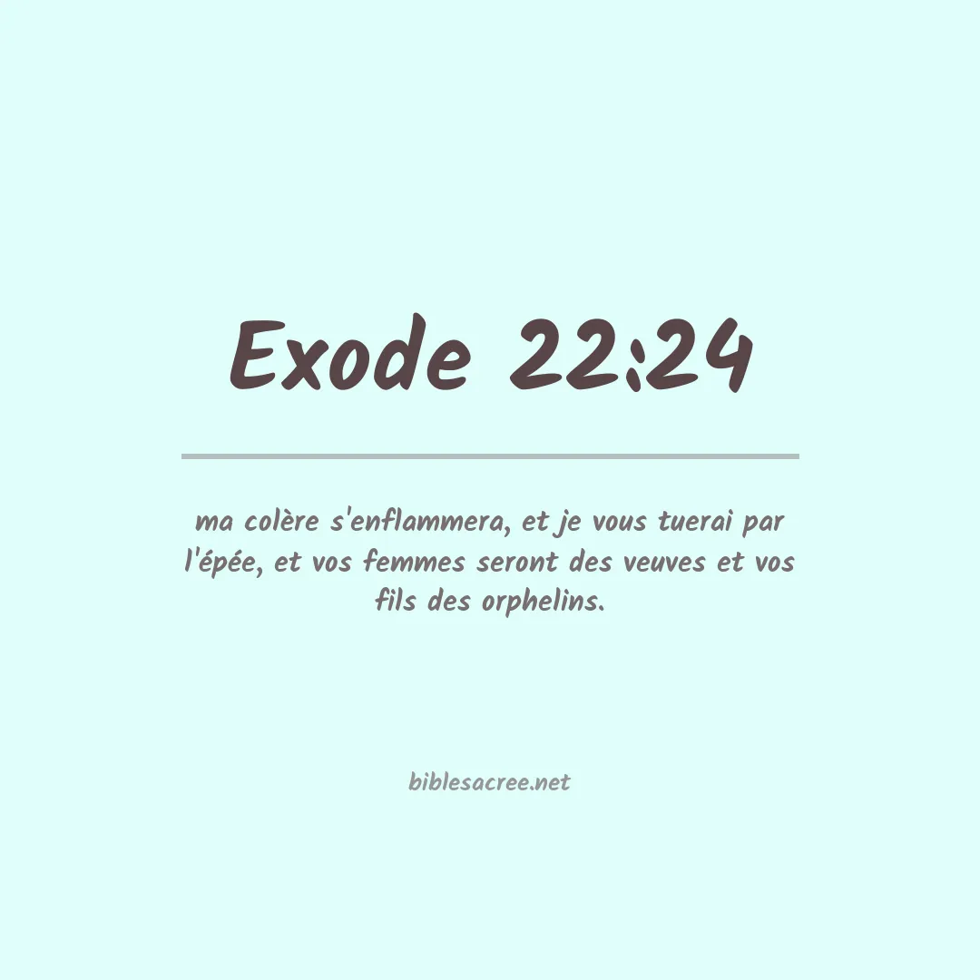 Exode - 22:24