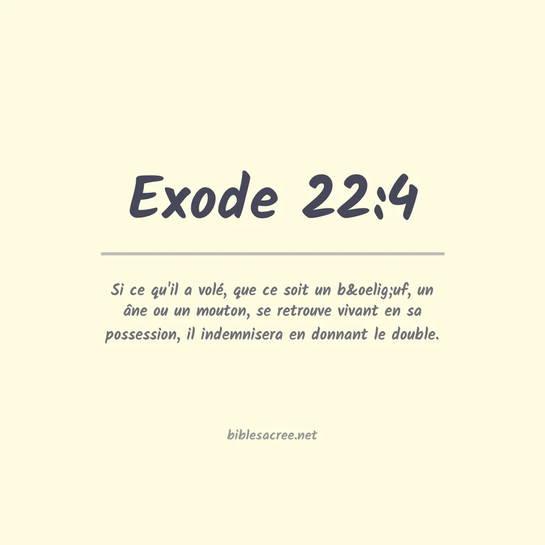 Exode - 22:4