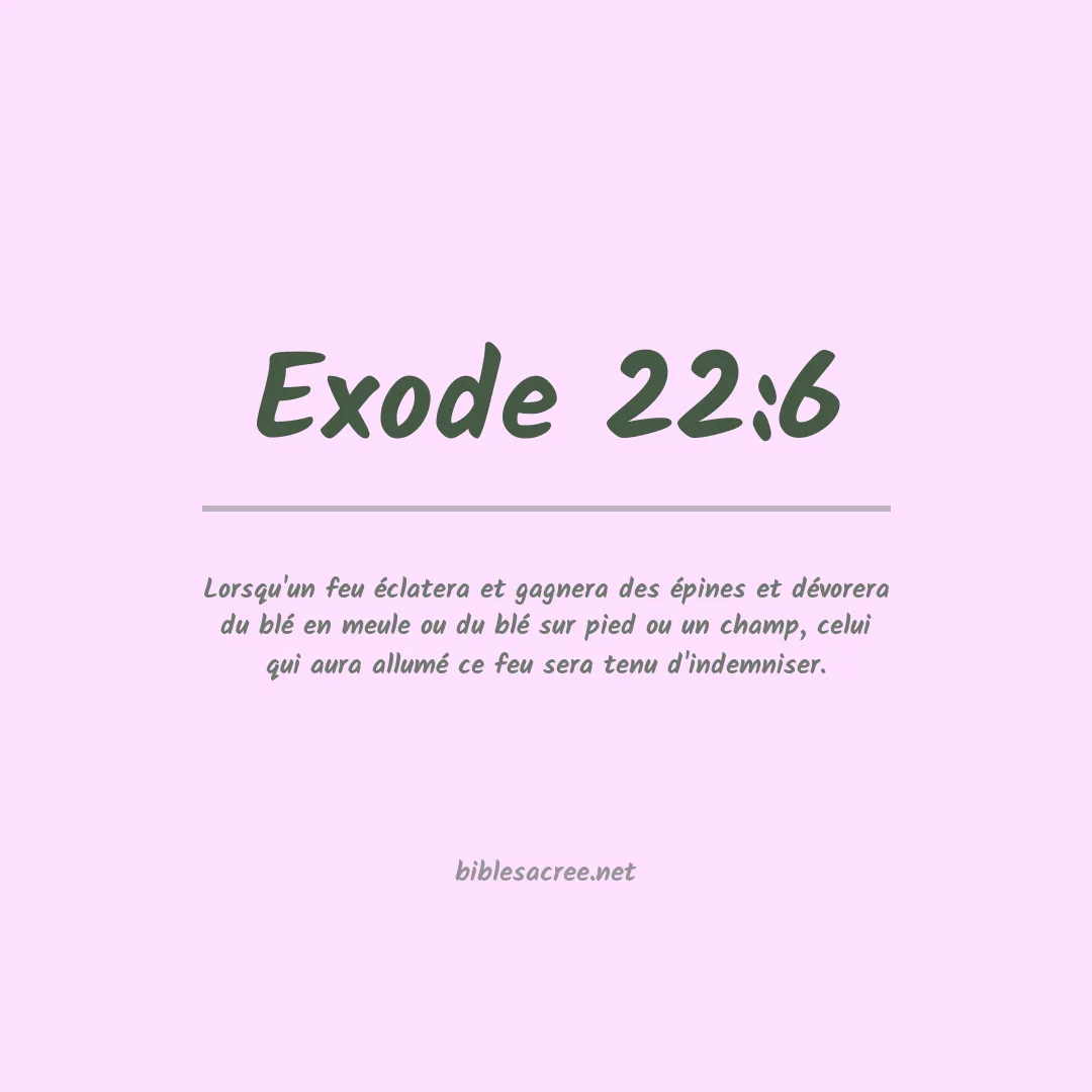 Exode - 22:6