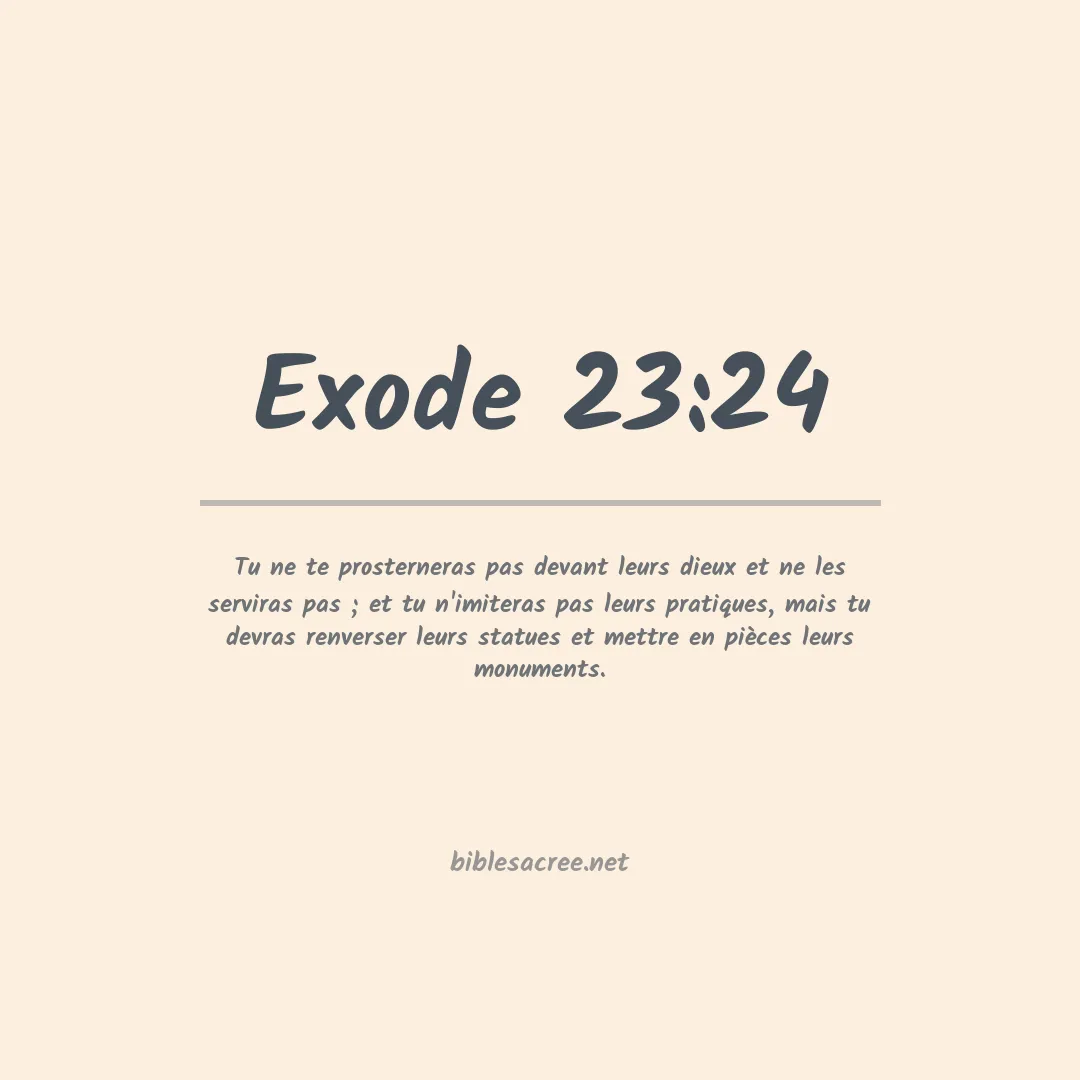 Exode - 23:24