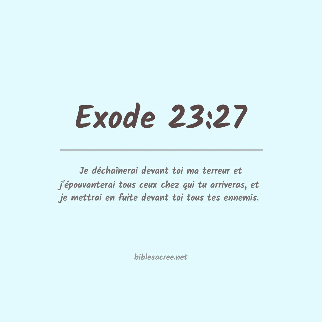Exode - 23:27