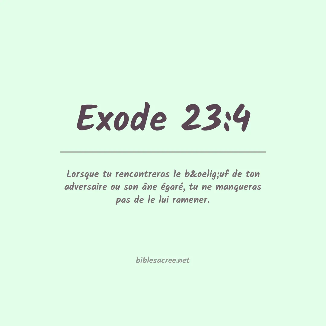 Exode - 23:4