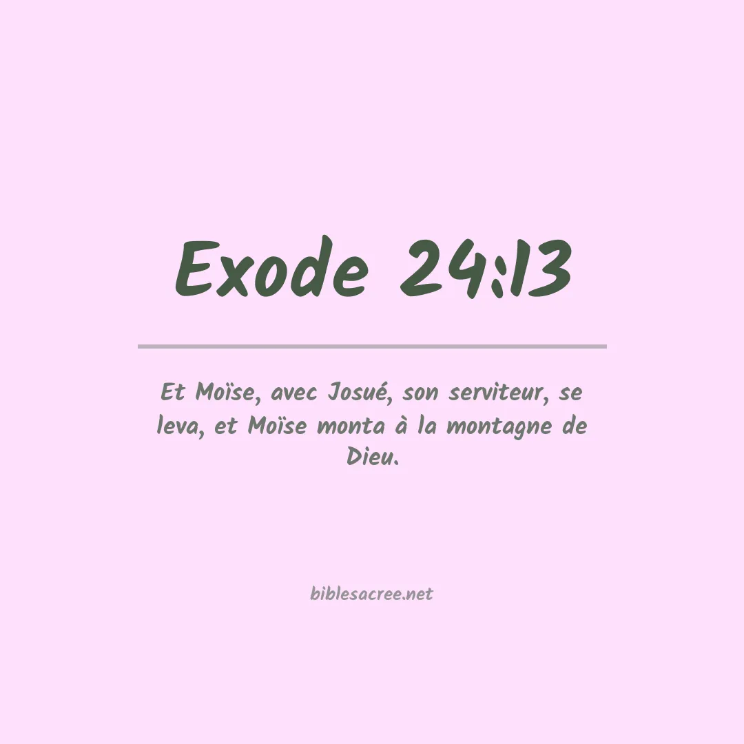 Exode - 24:13