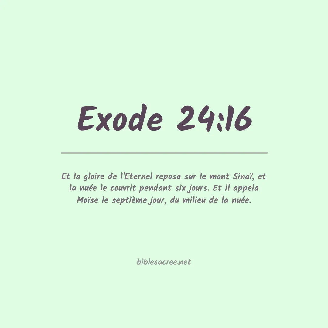 Exode - 24:16