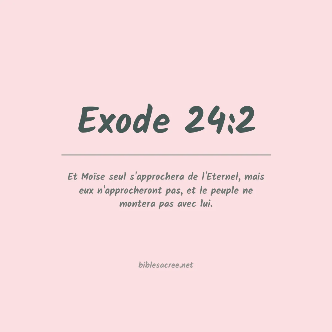 Exode - 24:2