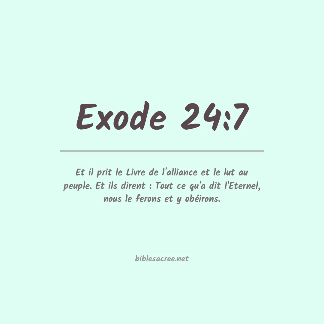 Exode - 24:7