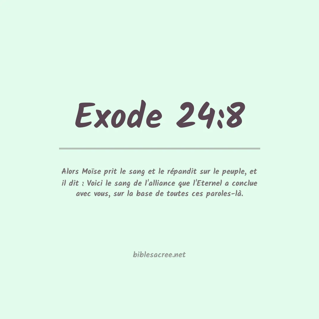 Exode - 24:8