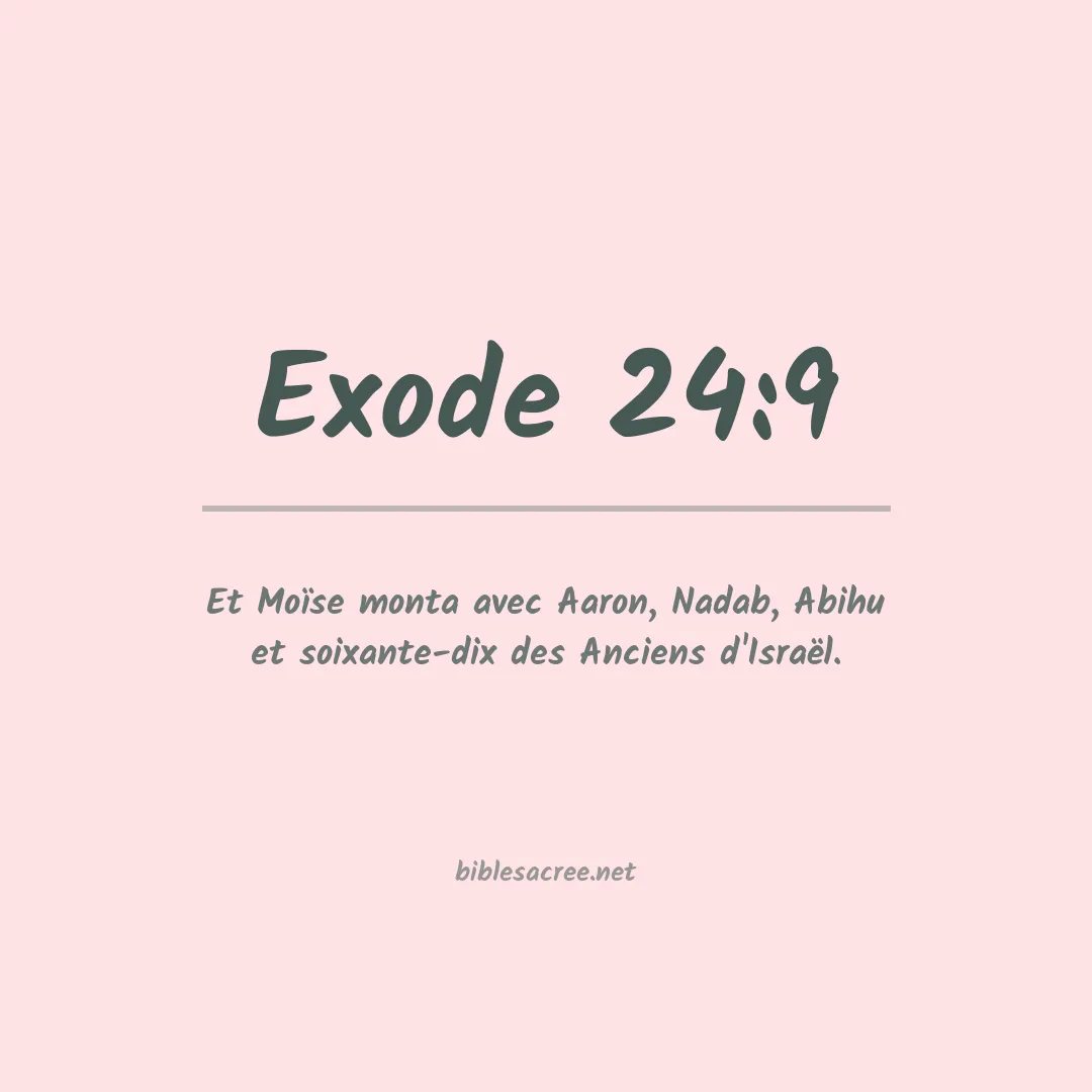 Exode - 24:9