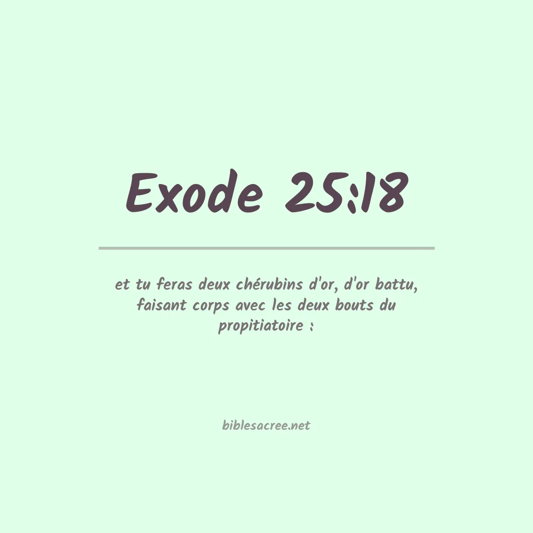 Exode - 25:18