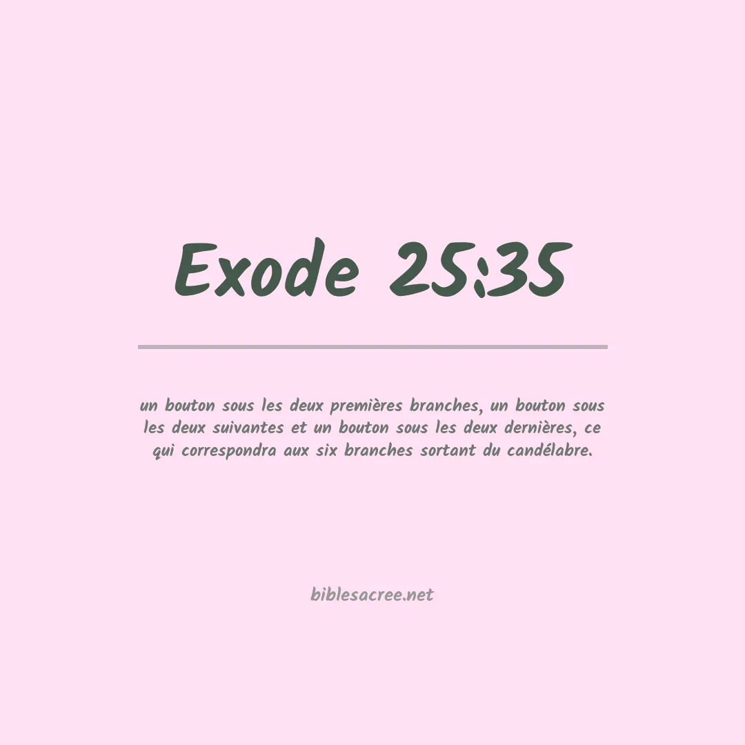 Exode - 25:35
