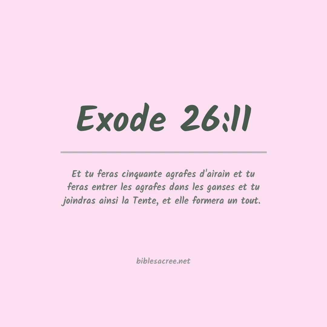Exode - 26:11