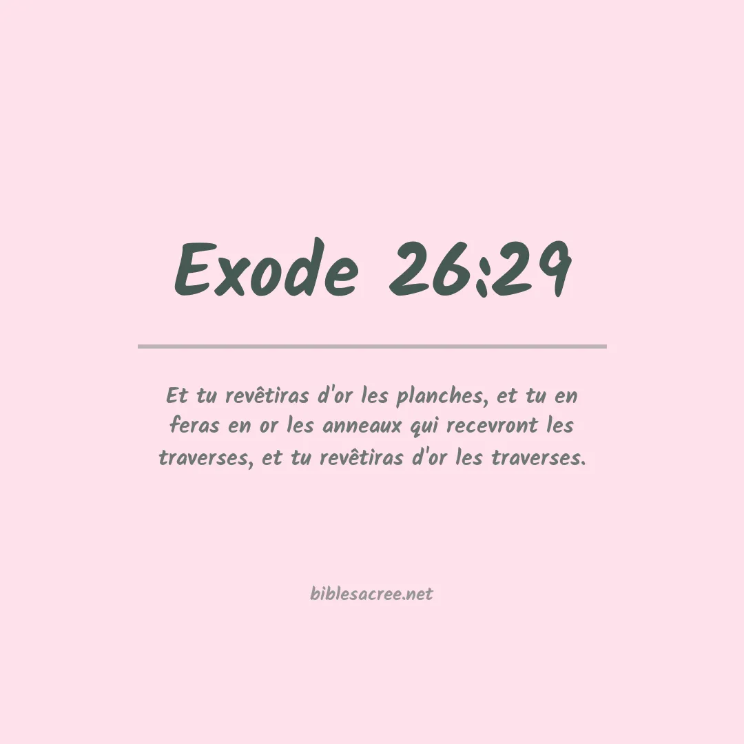 Exode - 26:29