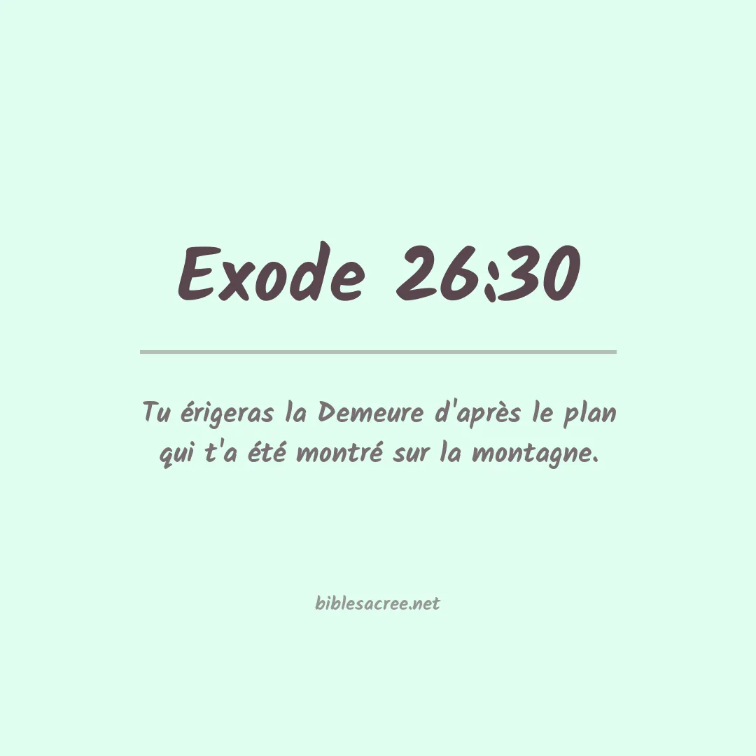 Exode - 26:30