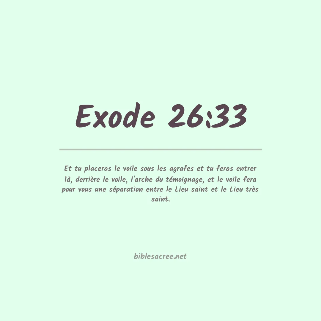 Exode - 26:33