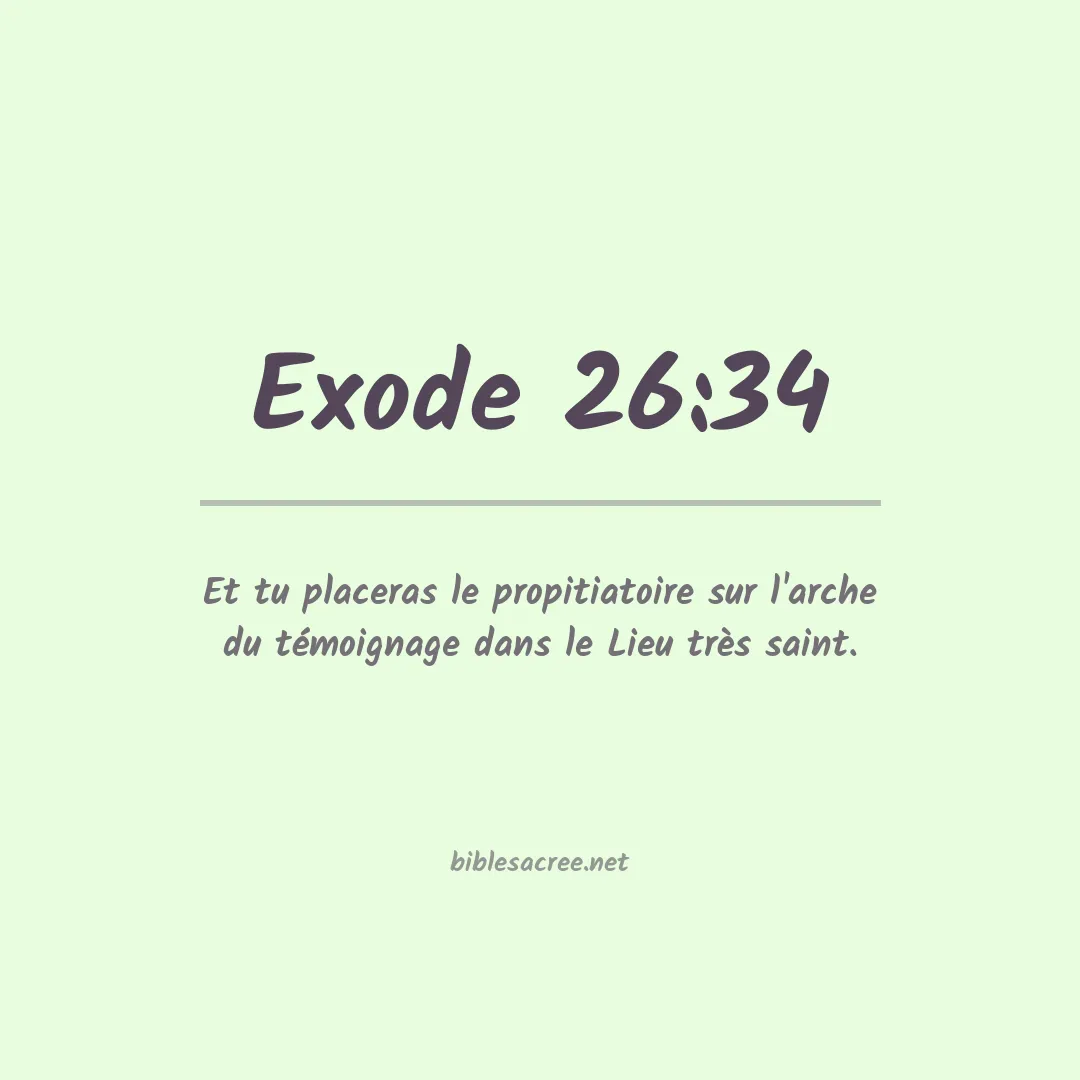 Exode - 26:34