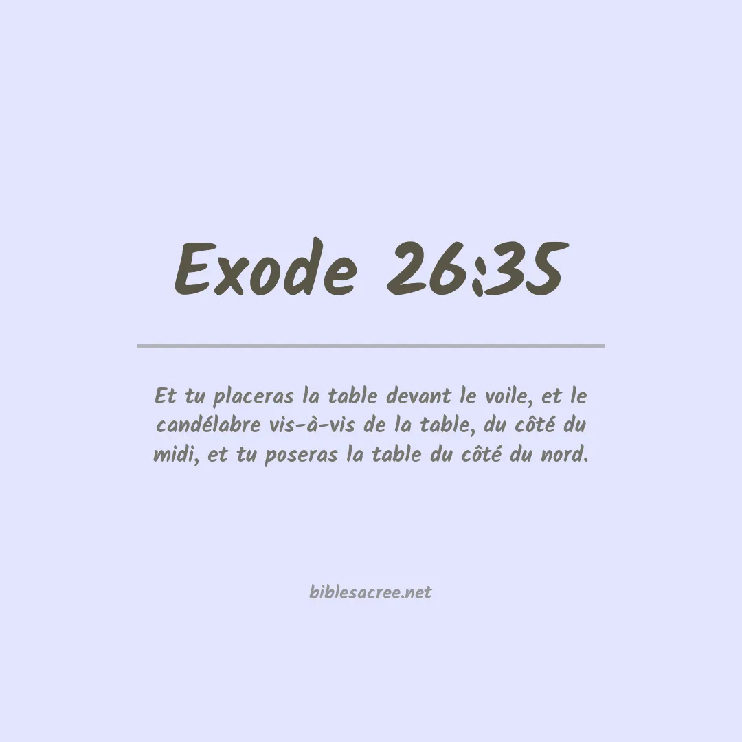 Exode - 26:35