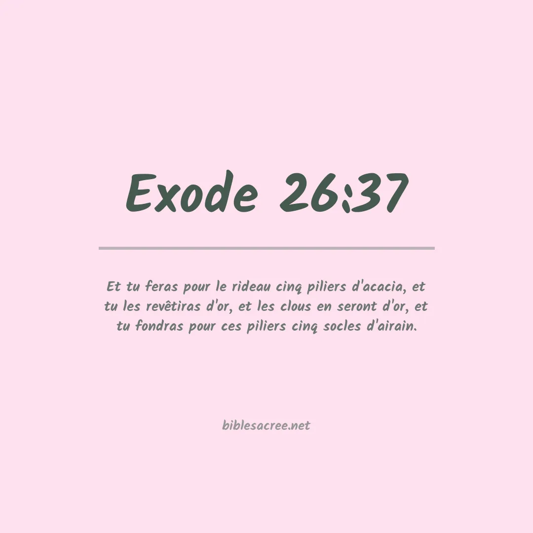 Exode - 26:37