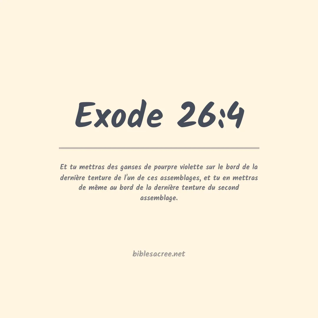 Exode - 26:4