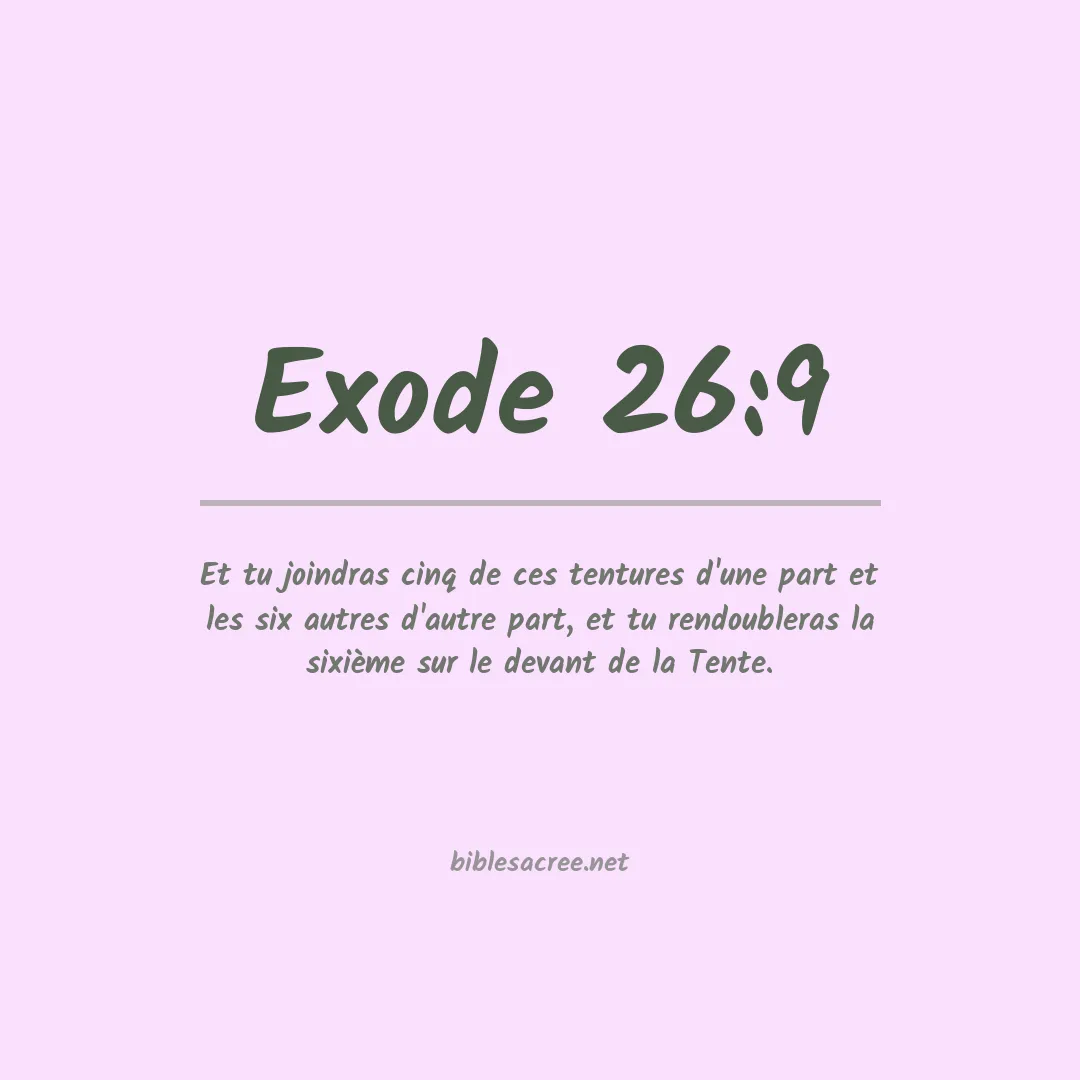 Exode - 26:9