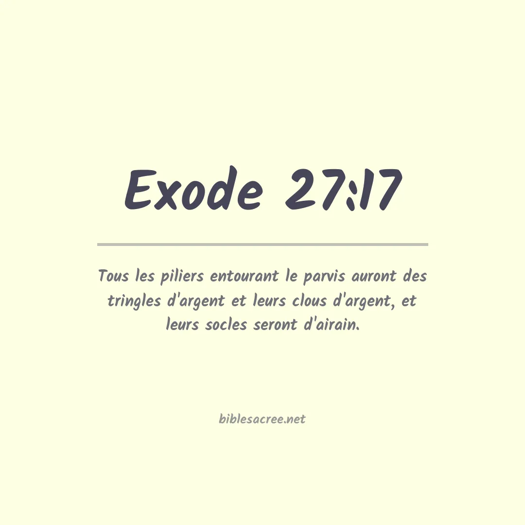 Exode - 27:17