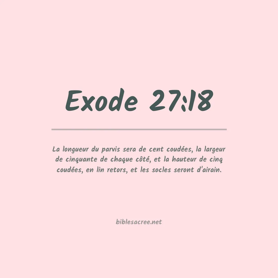 Exode - 27:18