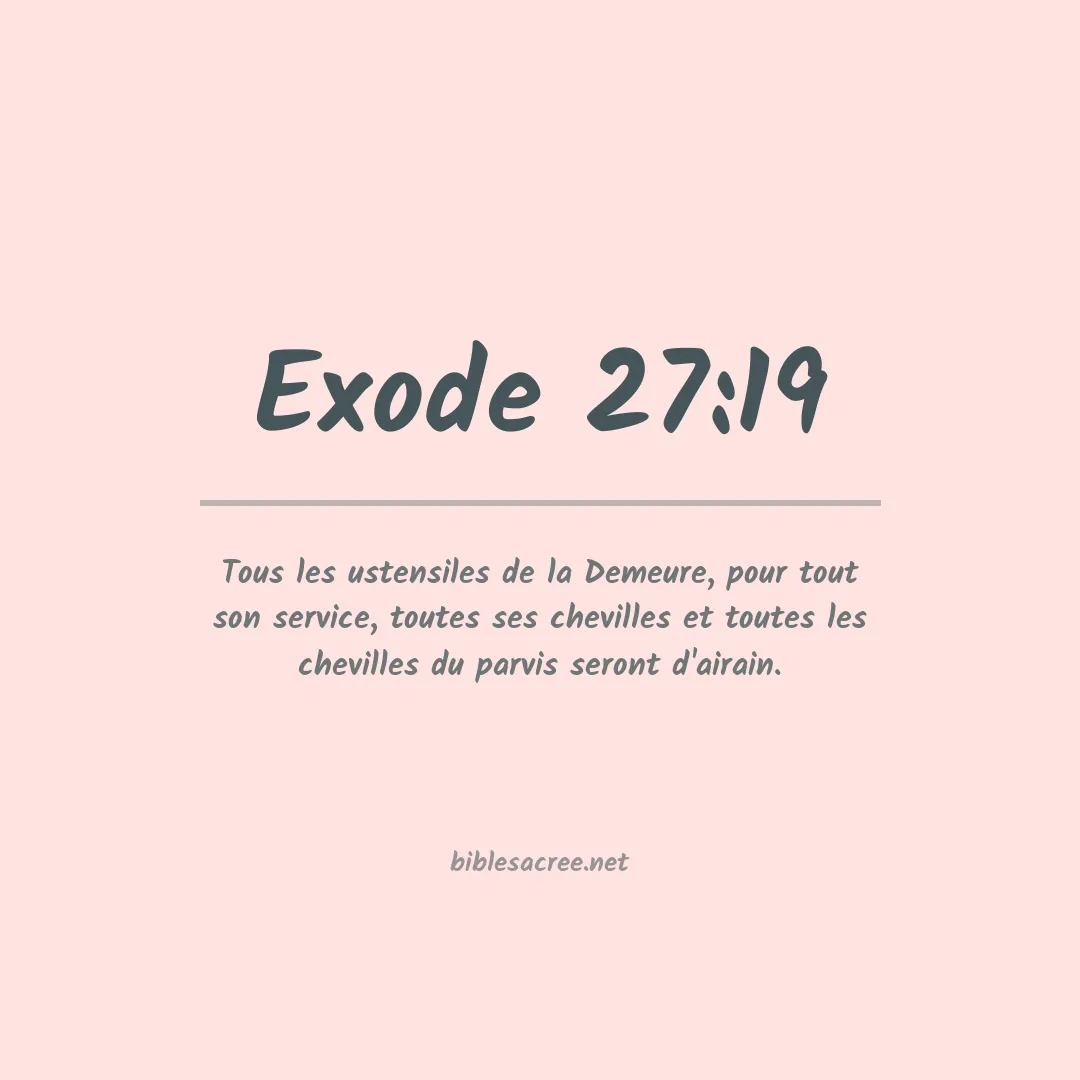Exode - 27:19