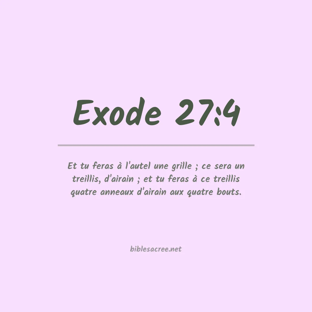 Exode - 27:4