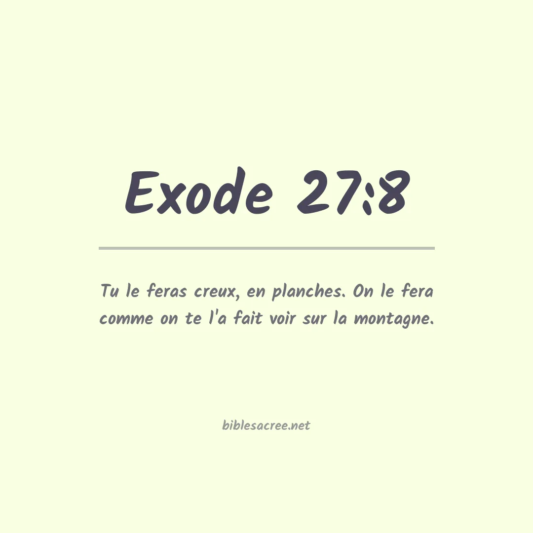 Exode - 27:8