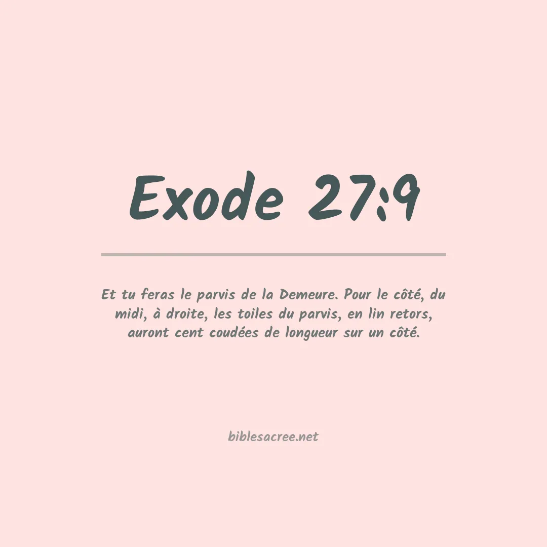 Exode - 27:9