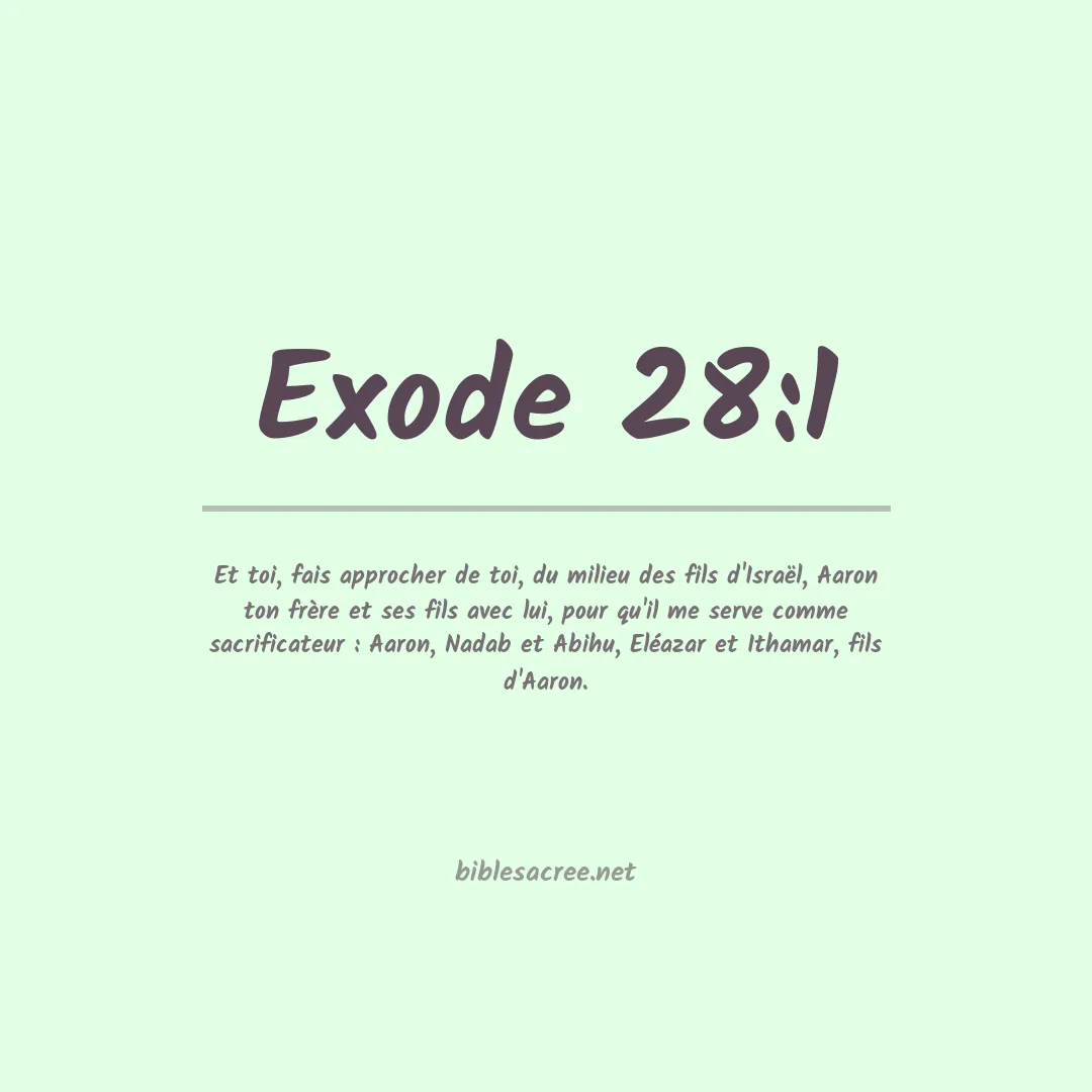 Exode - 28:1
