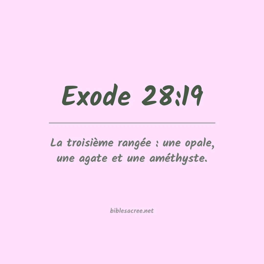Exode - 28:19