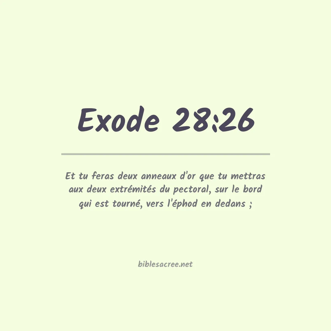 Exode - 28:26