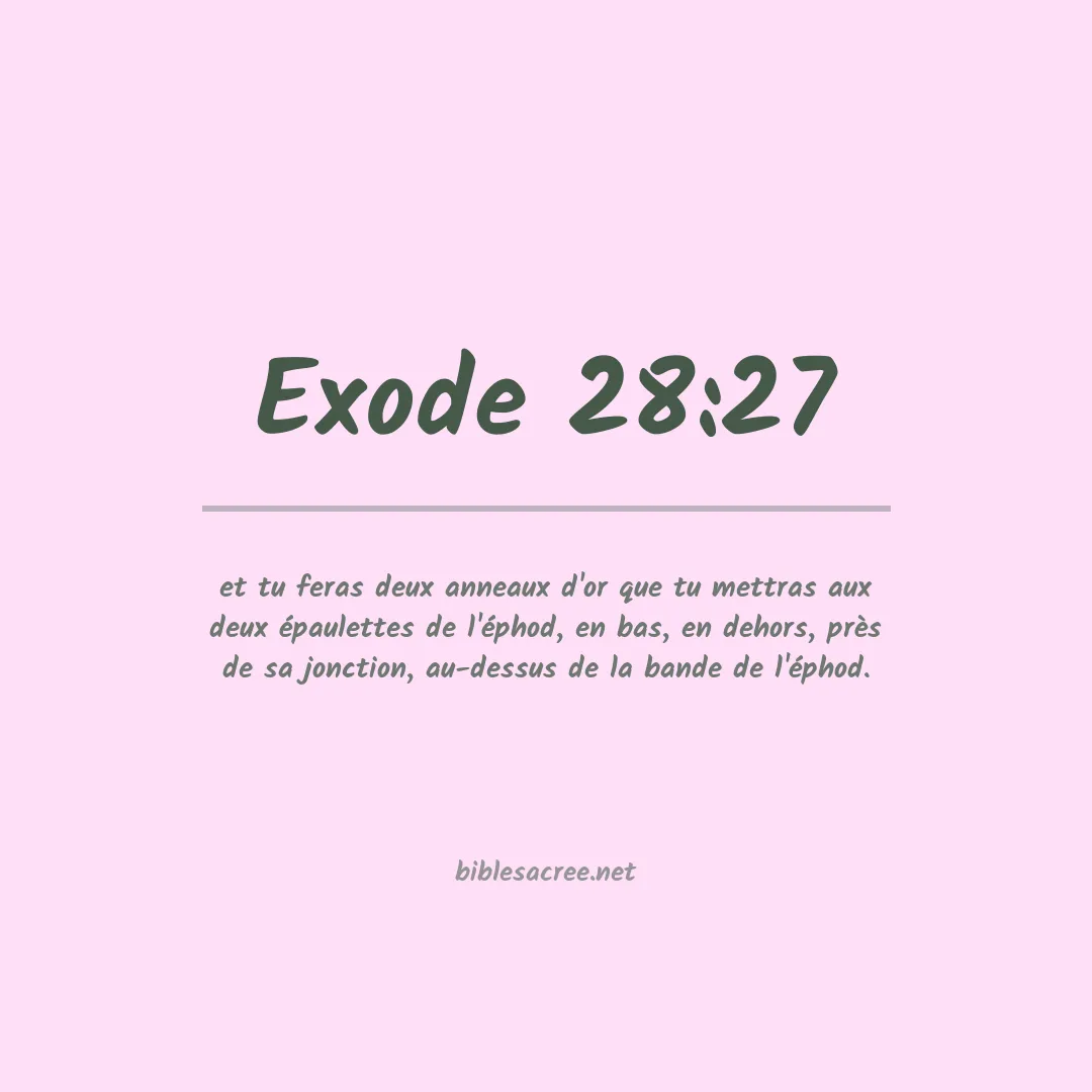 Exode - 28:27