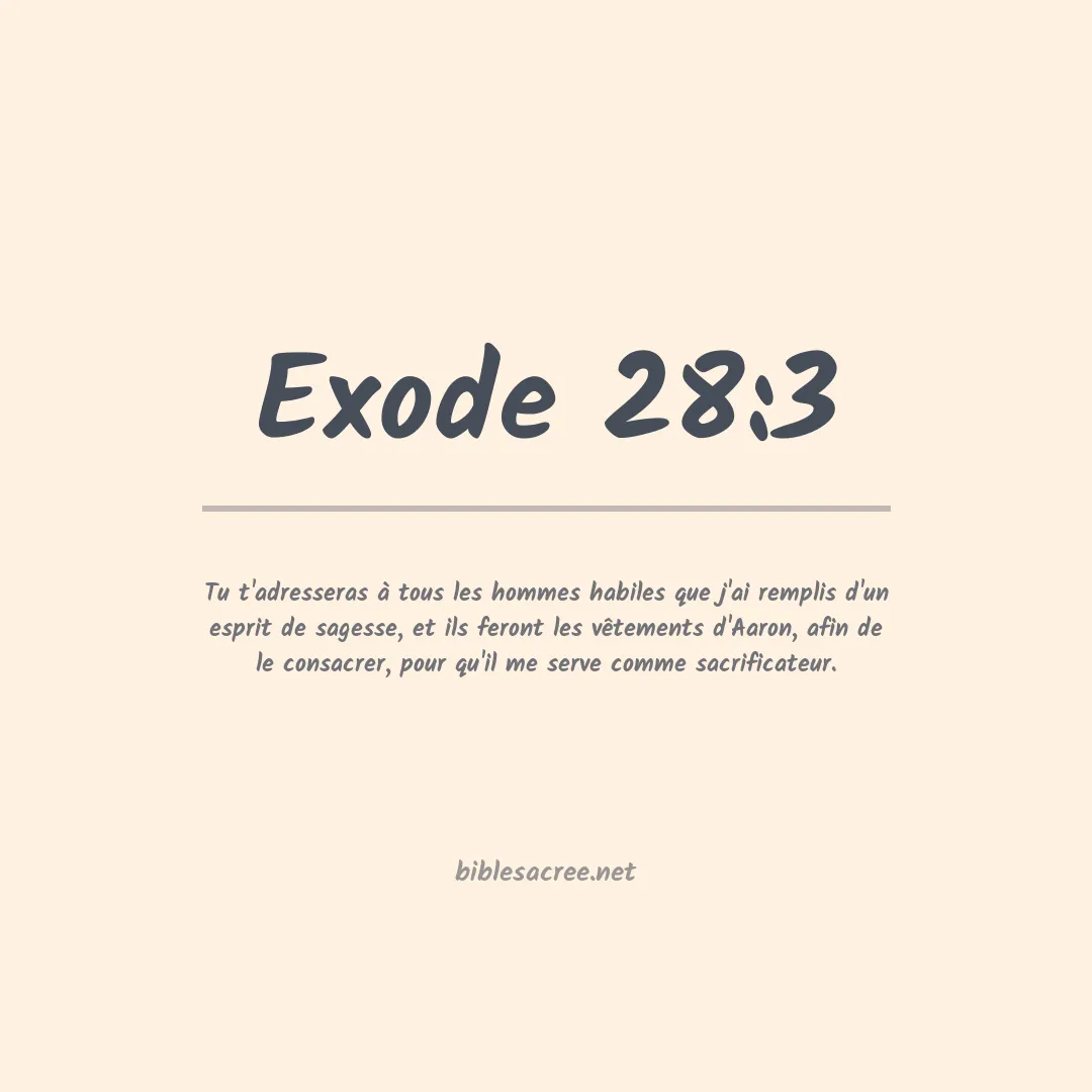 Exode - 28:3
