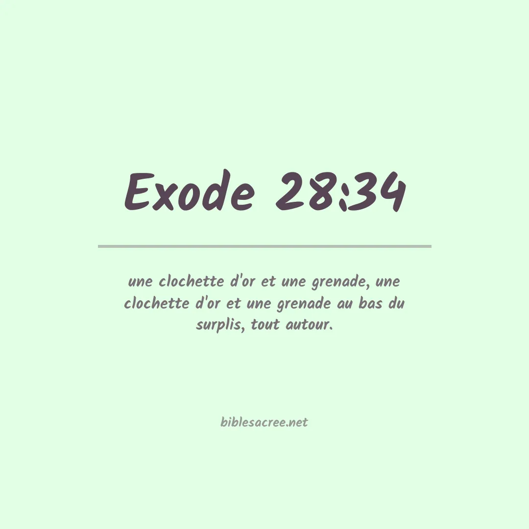 Exode - 28:34