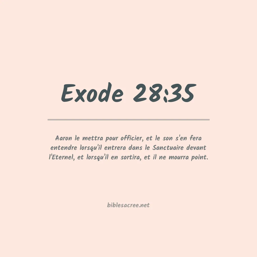 Exode - 28:35