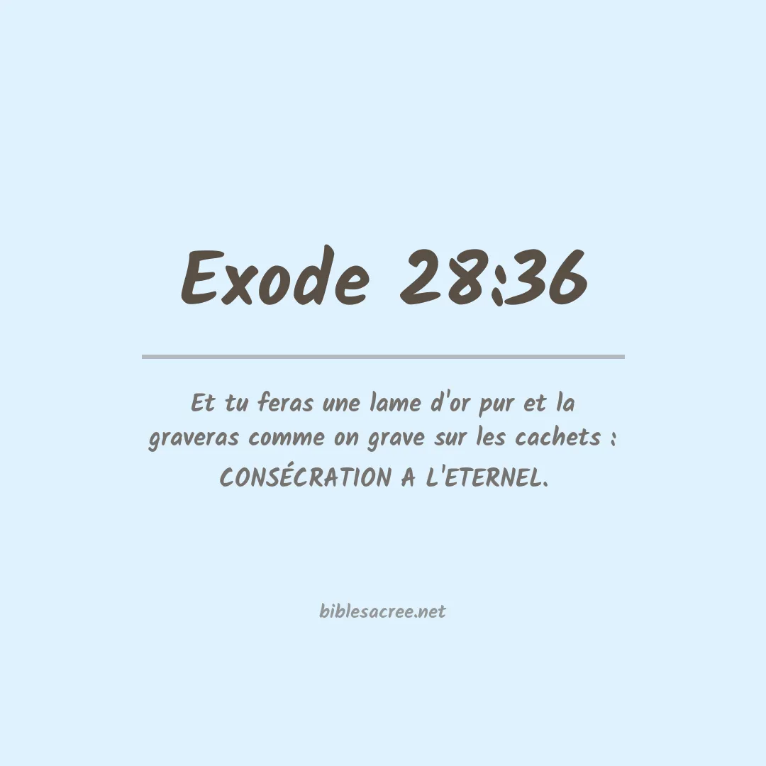 Exode - 28:36