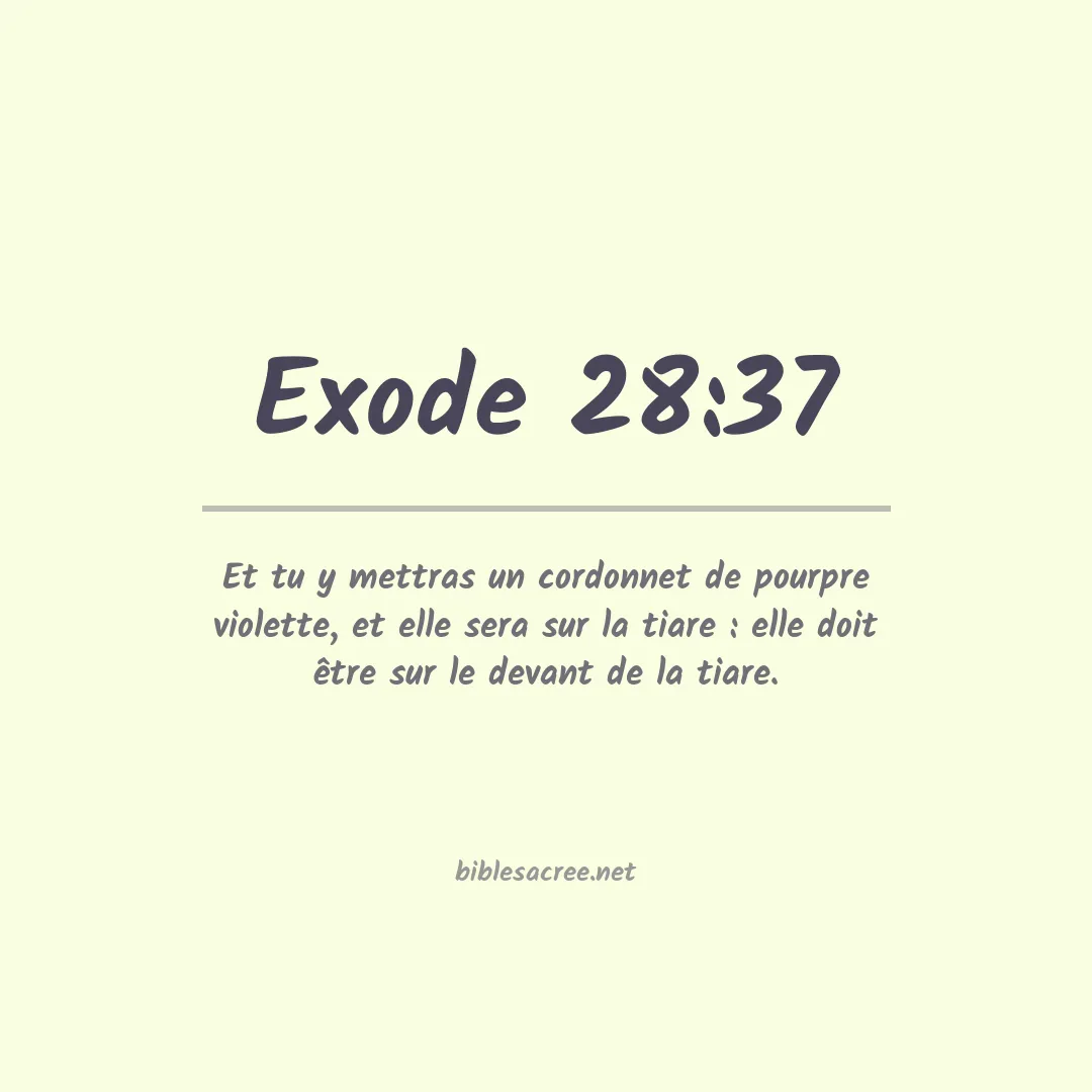 Exode - 28:37