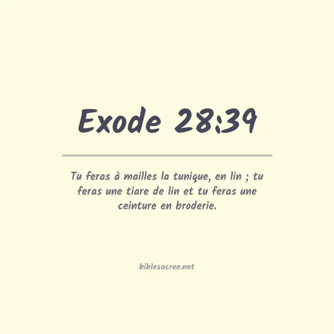Exode - 28:39
